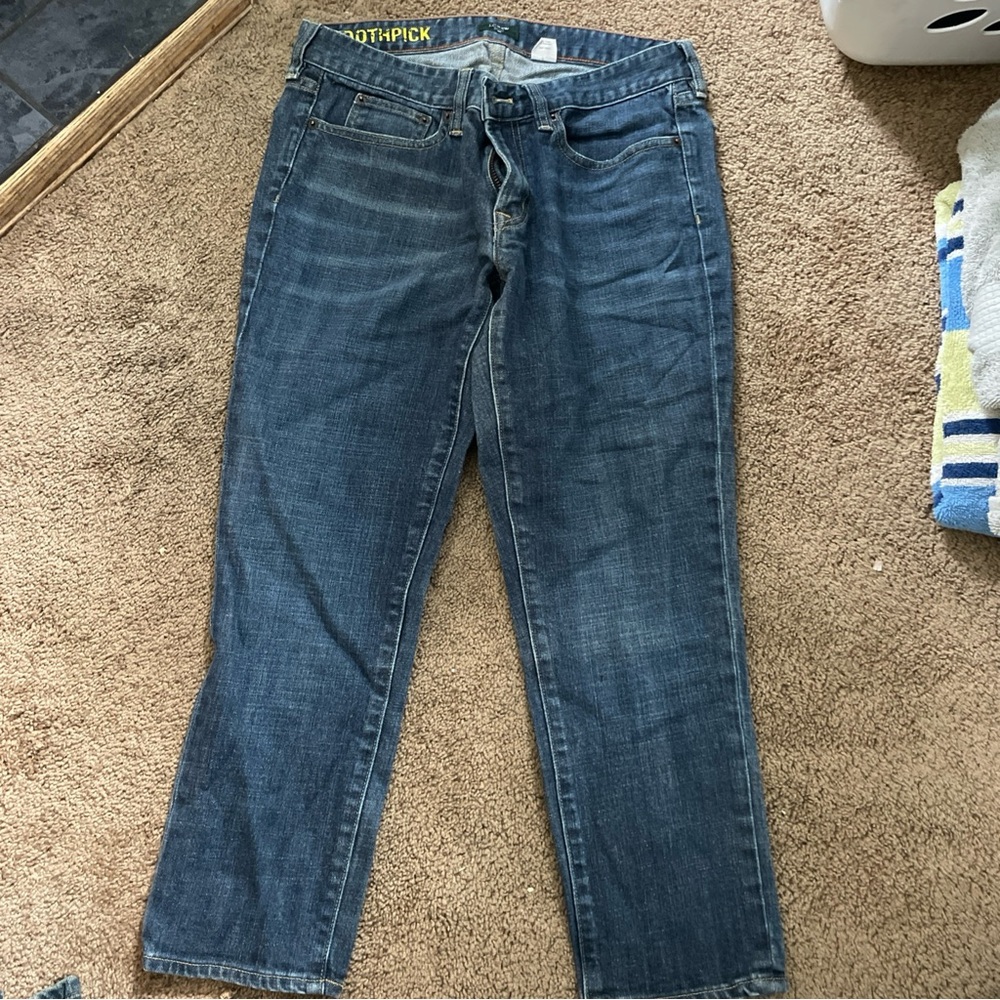 J. Crew Blue Ankle Cropped Jeans